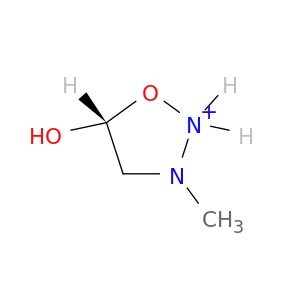 1,2,3-Oxadiazolium, 4,5-dihydro-5-hydroxy-3-methyl-, (R)-