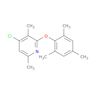 PYRIDINE, 4-CHLORO-3,6-DIMETHYL-2-(2,4,6-TRIMETHYLPHENOXY)-