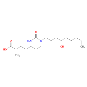 Heptanoic acid, 7-[(aminocarbonyl)(4-hydroxynonyl)amino]-2-methyl-