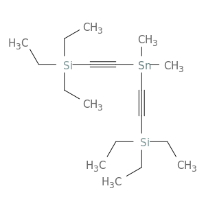 Silane, [(dimethylstannylene)di-2,1-ethynediyl]bis[triethyl-