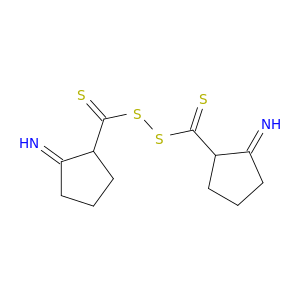 Cyclopentanimine, 2,2'-(dithiodicarbonothioyl)bis-
