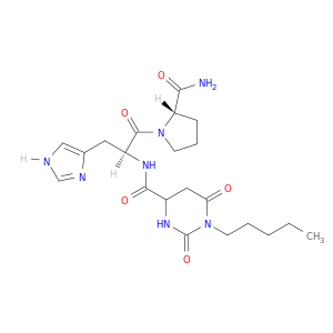 L-Prolinamide,N-[(hexahydro-2,6-dioxo-1-pentyl-4-pyrimidinyl)carbonyl]-L-histidyl-, (S)-(9CI)