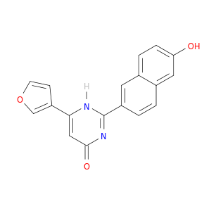 4(1H)-Pyrimidinone, 6-(3-furanyl)-2-(6-hydroxy-2-naphthalenyl)-