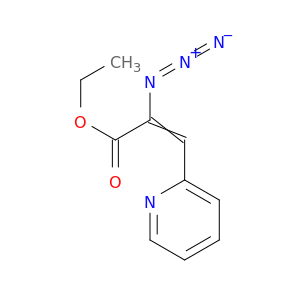 2-Propenoic acid, 2-azido-3-(2-pyridinyl)-, ethyl ester