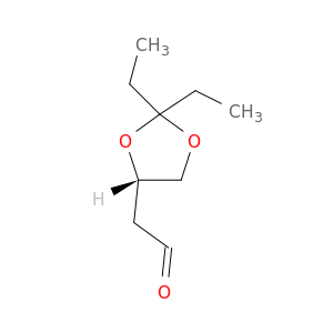1,3-Dioxolane-4-acetaldehyde, 2,2-diethyl-, (4S)-