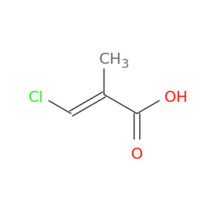 2-Propenoic acid, 3-chloro-2-methyl-, (E)-