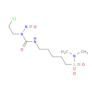 1-PENTANESULFONAMIDE, 5-((((2-CHLOROETHYL)NITROSOAMINO)CARBONYL)AMINO)-N,N-DIMETHYL-