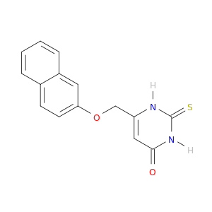 4(1H)-Pyrimidinone, 2,3-dihydro-6-[(2-naphthalenyloxy)methyl]-2-thioxo-