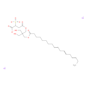 丁二烯酸,2-磺酸,4-[2,2-双(羟甲基)-3-[(1-氧代-9,12,15-十八加入-1-基)氧丙基酯,钠盐(1：2)