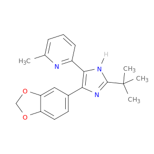 2-[4-(1,3-苯并二氧戊环-5-基)-2-(1,1-二甲基乙基)-1H-咪唑-5-基]-6-甲基吡啶