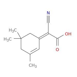 Acetic acid, cyano(3,5,5-trimethyl-2-cyclohexen-1-ylidene)-, (Z)-