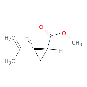 Cyclopropanecarboxylic acid, 2-(1-methylethenyl)-, methyl ester, trans-
