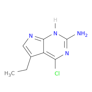 1H-Pyrrolo[2,3-d]pyrimidin-2-amine, 4-chloro-5-ethyl-