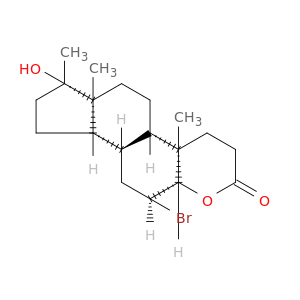 Cyclopenta[5,6]naphtho[2,1-b]pyran-2(3H)-one,11-bromotetradecahydro-7-hydroxy-4a,6a,7-trimethyl-,(4aR,4bS,6aS,7S,9aS,9bR,11S,11aS)-