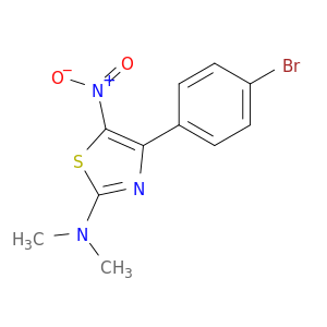 2-Thiazolamine, 4-(4-bromophenyl)-N,N-dimethyl-5-nitro-