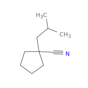 1-(2-methylpropyl)cyclopentane-1-carbonitrile