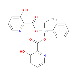3-Pyridinol, 2,2'-[(ethylphenylstannylene)bis(oxycarbonyl)]bis-