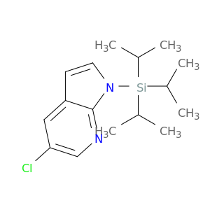 5-氯-1-[Tris(1-甲乙基)甲硅烷基]-1H-吡咯[2,3-B]吡啶