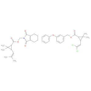 (1,3-dioxo-1,3,4,5,6,7-hexahydro-2h-isoindol-2-yl)methyl 2,2-dimethyl-3-(2-methylprop-1-en-1-yl)cyclopropanecarboxylate- 3-phenoxybenzyl 3-(2,2-dichloroethenyl)-2,2-dimethylcyclopropanecarboxylate(1:1)