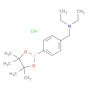 苯单六胺,N,N-二乙基-4-(4,4,5,5-四甲基-1,3,2-二氧化物-2-基)-,盐酸盐(1：1)