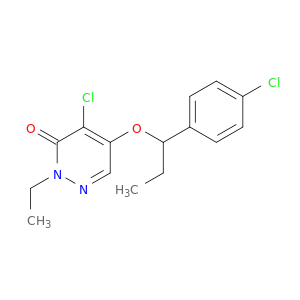 3(2H)-Pyridazinone, 4-chloro-5-[1-(4-chlorophenyl)propoxy]-2-ethyl-