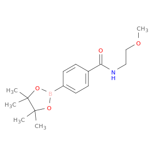 N-(2-甲氧基乙基)-4-(4,4,5,5-四甲基-1,3,2-二氧硼杂环戊烷-2-基)苯甲酰胺