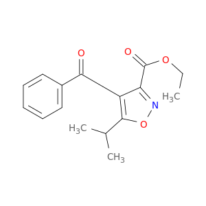 3-Isoxazolecarboxylic acid, 4-benzoyl-5-(1-methylethyl)-, ethyl ester