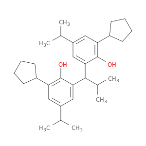 2,2'-(2-甲基丙烯)双[6-环戊基-4-(1-甲基乙基)苯酚]