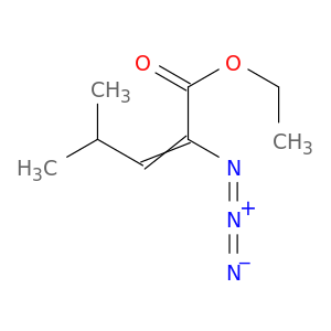 2-Pentenoic acid, 2-azido-4-methyl-, ethyl ester