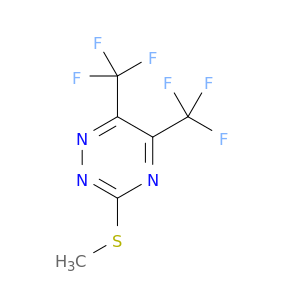 1,2,4-Triazine, 3-(methylthio)-5,6-bis(trifluoromethyl)-