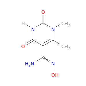 (Z)-N'-hydroxy-1,6-dimethyl-2,4-dioxo-1,2,3,4-tetrahydropyrimidine-5-carboximidamide