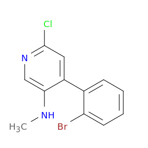3-Pyridinamine, 4-(2-bromophenyl)-6-chloro-N-methyl-