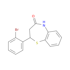 1,5-Benzothiazepin-4(5H)-one, 2-(2-bromophenyl)-2,3-dihydro-