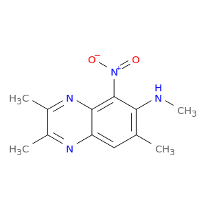6-Quinoxalinamine,N,2,3,7-tetramethyl-5-nitro-