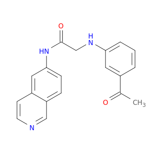 Acetamide, 2-[(3-acetylphenyl)amino]-N-6-isoquinolinyl-