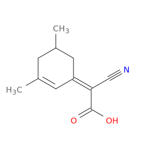 Acetic acid, cyano(3,5-dimethyl-2-cyclohexen-1-ylidene)-, (Z)-