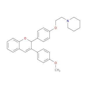 Piperidine,1-[2-[4-[3-(4-methoxyphenyl)-2H-1-benzopyran-2-yl]phenoxy]ethyl]-