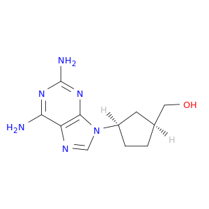 Cyclopentanemethanol,3-(2,6-diamino-9H-purin-9-yl)-, (1R,3S)-rel-