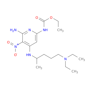 ETHYL N-[6-AMINO-4-(5-DIETHYLAMINOPENTAN-2-YLAMINO)-5-NITRO-(PYRIDIN-2-YL)]CARBAMATE