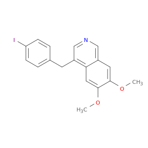 Isoquinoline, 4-[(4-iodophenyl)methyl]-6,7-dimethoxy-