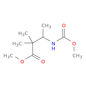 Butanoic acid, 3-[(methoxycarbonyl)amino]-2,2-dimethyl-, methyl ester