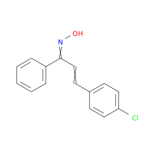 2-Propen-1-one, 3-(4-chlorophenyl)-1-phenyl-, oxime