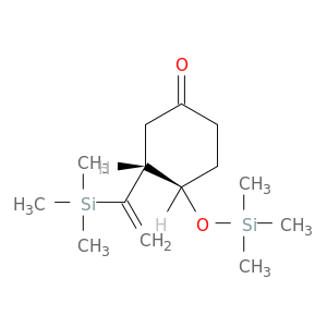 Cyclohexanone, 3-[1-(trimethylsilyl)ethenyl]-4-[(trimethylsilyl)oxy]-, trans-