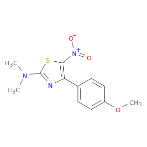 2-Thiazolamine, 4-(4-methoxyphenyl)-N,N-dimethyl-5-nitro-
