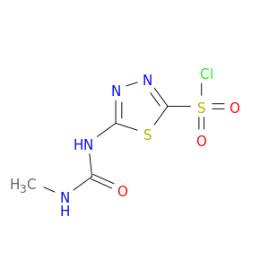 1,3,4-Thiadiazole-2-sulfonyl chloride, 5-[[(methylamino)carbonyl]amino]-