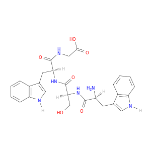 Glycine, N-[N-(N-L-tryptophyl-L-seryl)-L-tryptophyl]-
