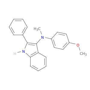 1H-Indol-3-amine, N-(4-methoxyphenyl)-N-methyl-2-phenyl-