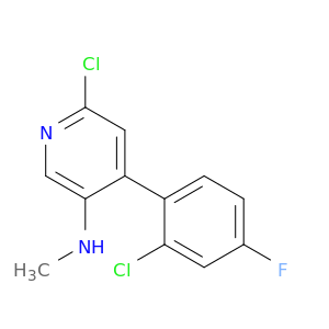 3-Pyridinamine, 6-chloro-4-(2-chloro-4-fluorophenyl)-N-methyl-