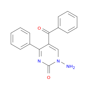 2(1H)-Pyrimidinone, 1-amino-5-benzoyl-4-phenyl-