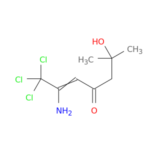 2-Hepten-4-one, 2-amino-1,1,1-trichloro-6-hydroxy-6-methyl-